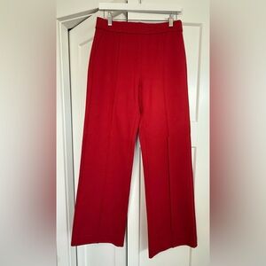 Draper James Vibrant Red Wide Leg Pants